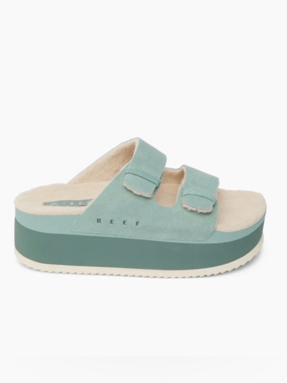 REEF Frosty Platform Slide Sandals Women’s Size 9 Seafoam Green EUC - Picture 11 of 11